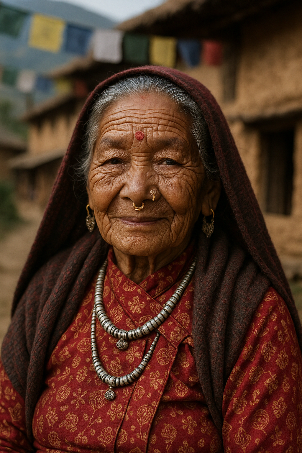 Wrinkle-Faced Grandmother