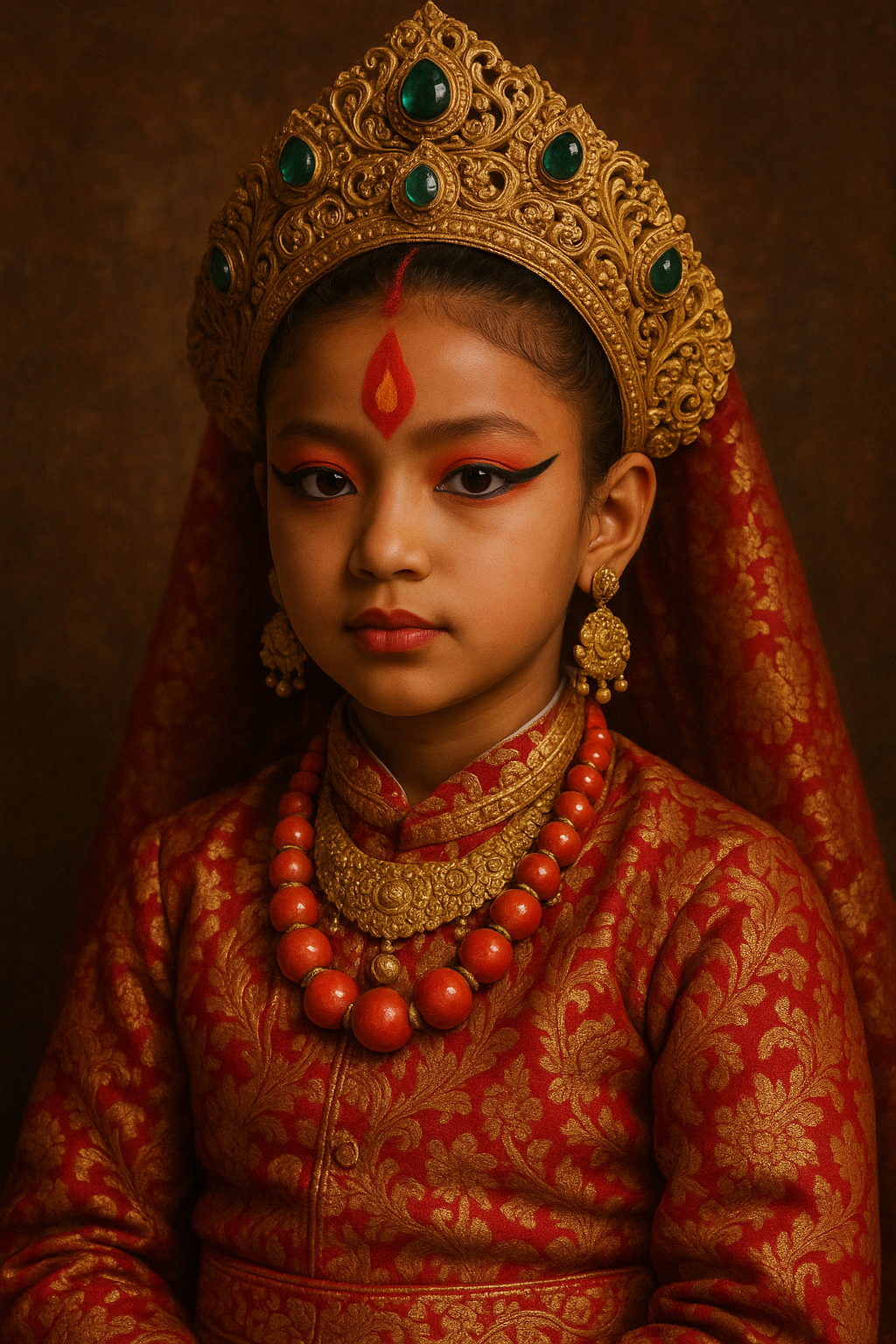 Portrait: Kumari, Living Goddess of Nepal